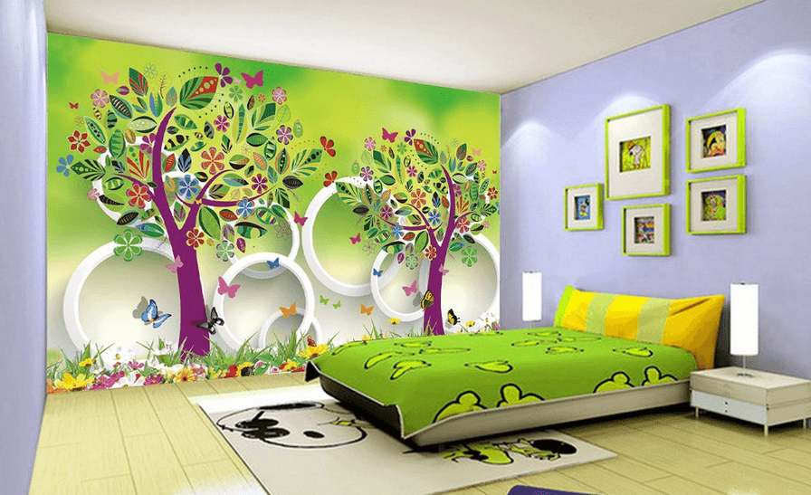 Beautiful Colorful Trees Wallpaper AJ Wallpaper
