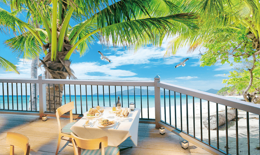 Beach Open-Air Balcony Wallpaper AJ Wallpaper