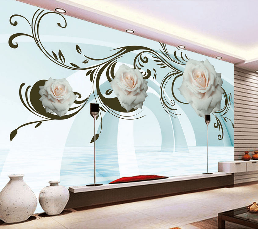 Roses And Arches Wallpaper AJ Wallpaper