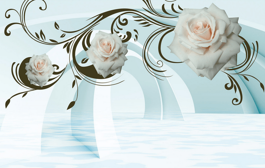Roses And Arches Wallpaper AJ Wallpaper