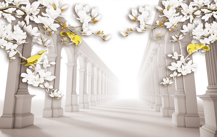 Corridor Blossoms Wallpaper AJ Wallpaper