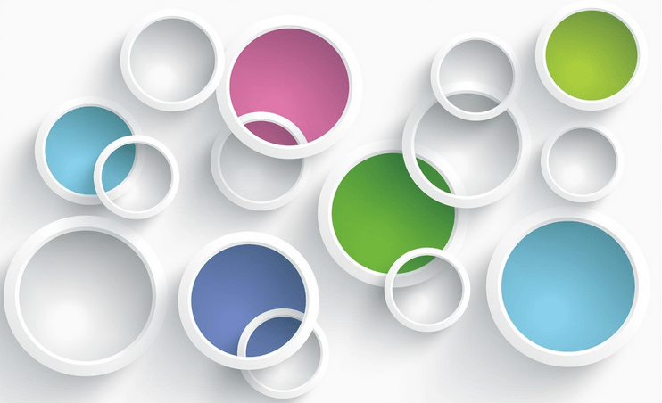 Fashion Colored Circles Wallpaper AJ Wallpaper