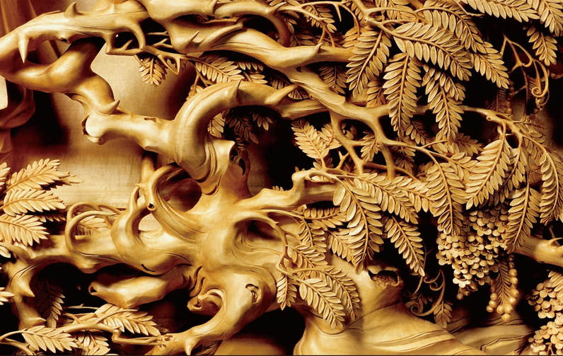 Exquisite Carving Tree Wallpaper AJ Wallpaper