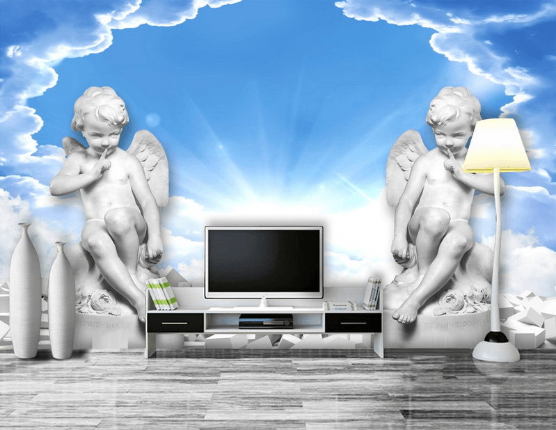 Lovely Angels Statues Wallpaper AJ Wallpaper
