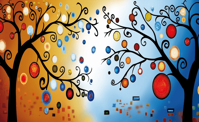 Fashionable Trees Wallpaper AJ Wallpaper