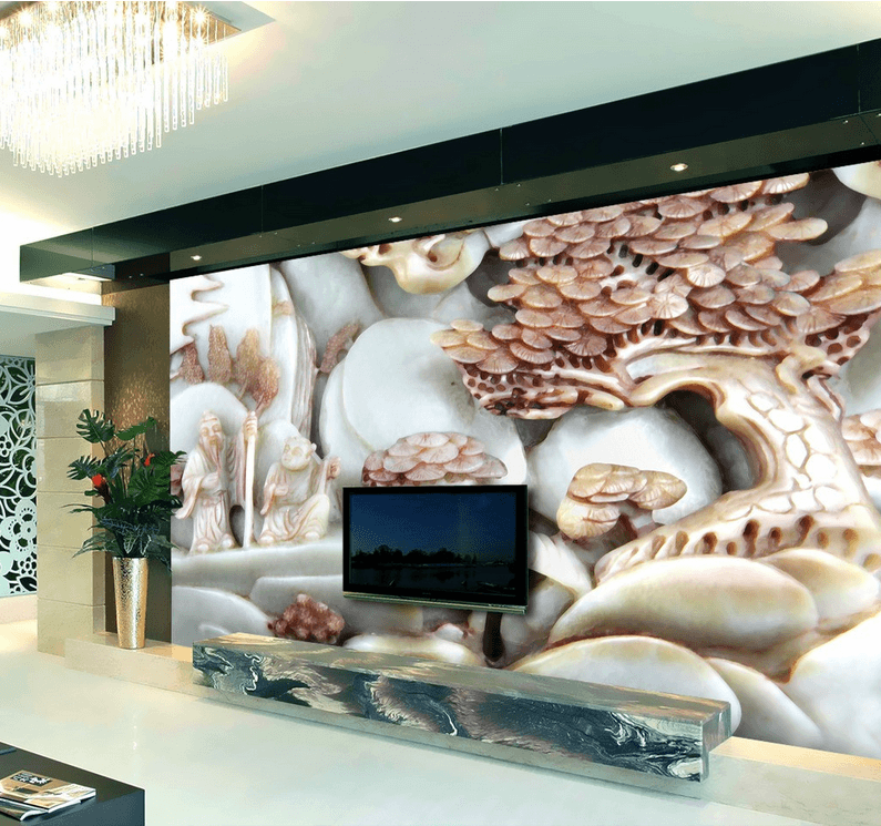 Graceful Jade Carving Wallpaper AJ Wallpaper