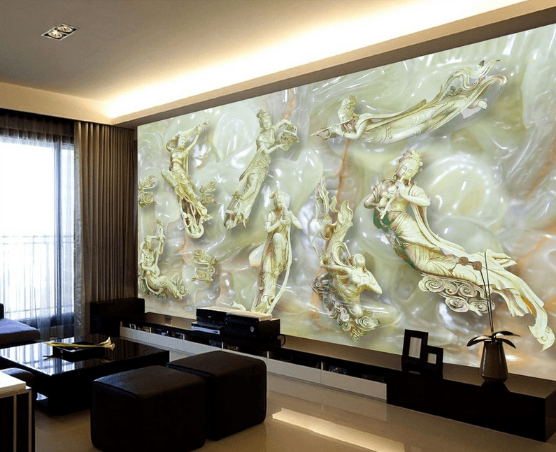 Jade Carving Fairies Wallpaper AJ Wallpaper