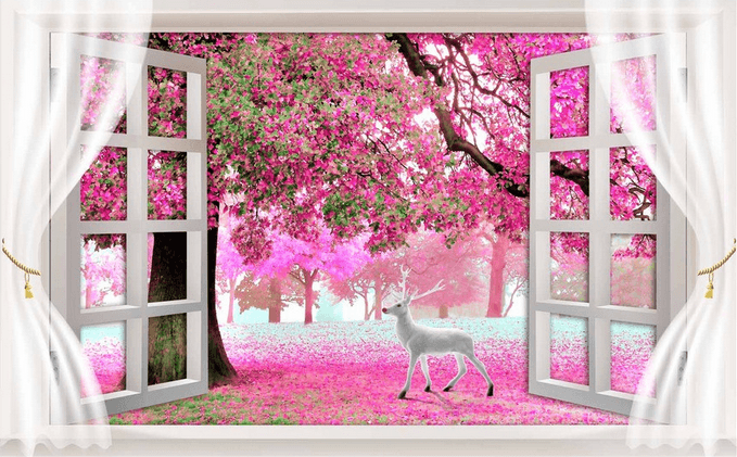 Window Elk Wallpaper AJ Wallpaper