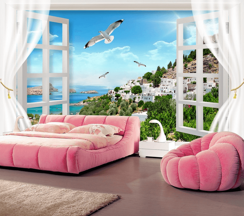 Window Seagulls Wallpaper AJ Wallpaper