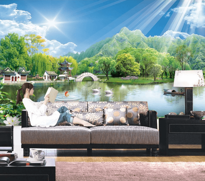 Bright Lake Scenery Wallpaper AJ Wallpaper