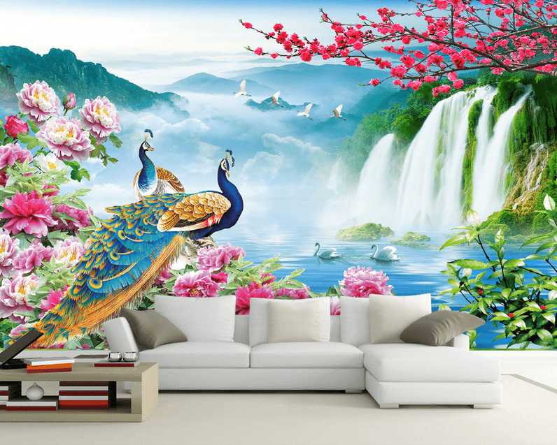 Waterfall And Animals Wallpaper AJ Wallpaper