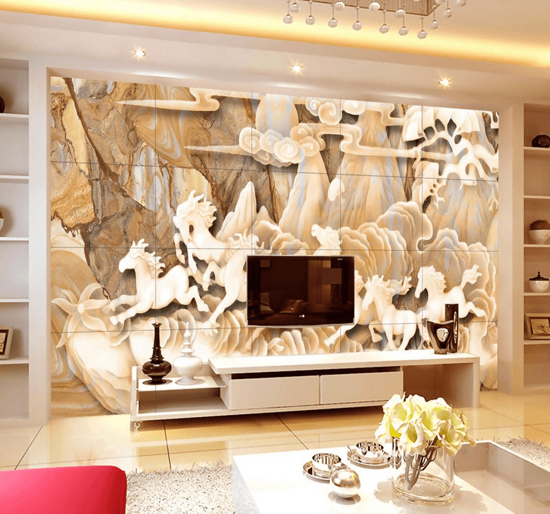 Carved Horses Wallpaper AJ Wallpaper