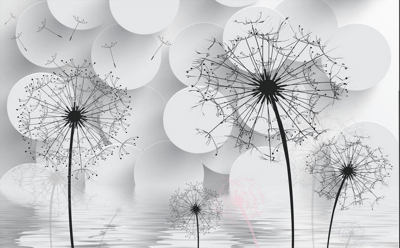 Dandelions Patterns Wallpaper AJ Wallpaper