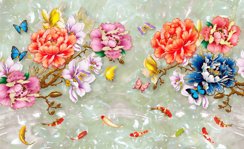 Blossoms And Animals Wallpaper AJ Wallpaper