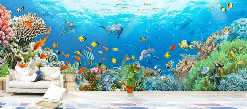 Rich Colorful Ocean Wallpaper AJ Wallpaper