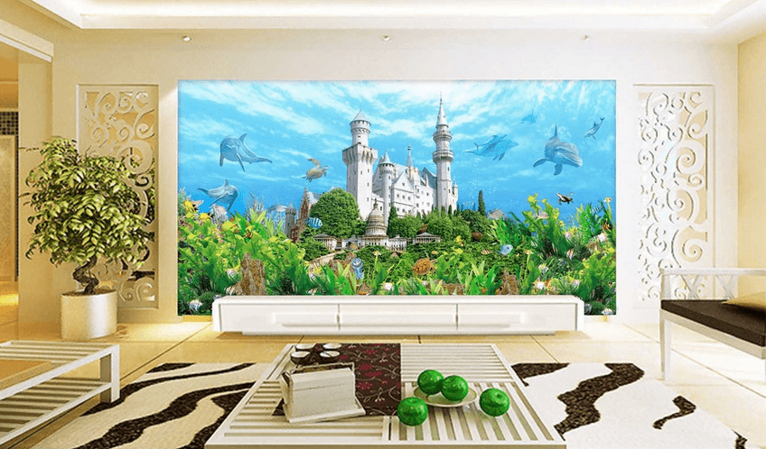 Sea Bottom Castle Wallpaper AJ Wallpaper