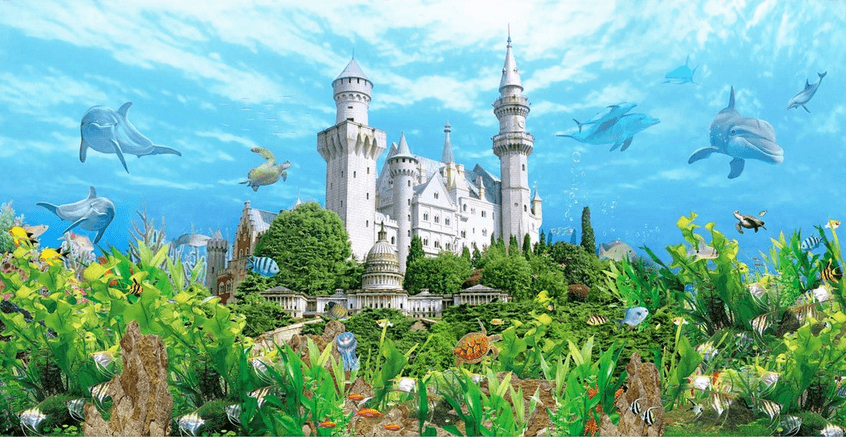 Sea Bottom Castle Wallpaper AJ Wallpaper