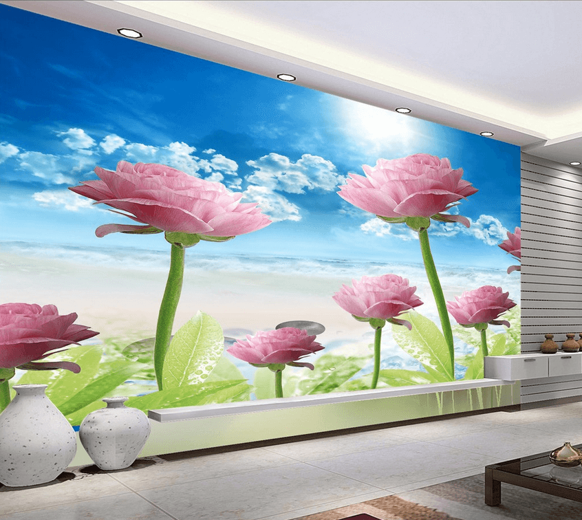 Fresh Pink Blossoms Wallpaper AJ Wallpaper