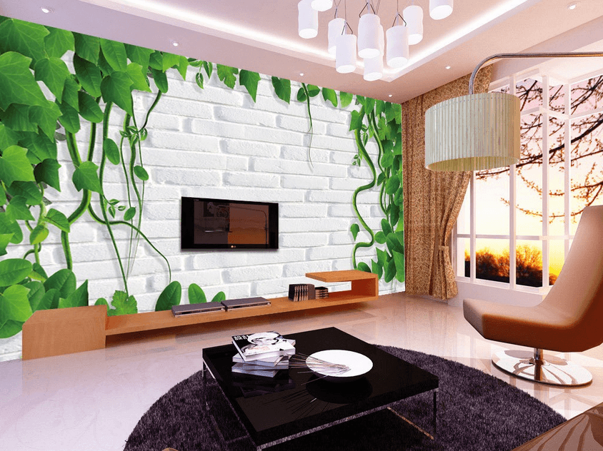 Fresh Green Vines Wallpaper AJ Wallpaper