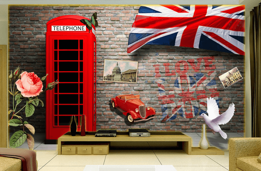 Telephone Box Wallpaper AJ Wallpaper