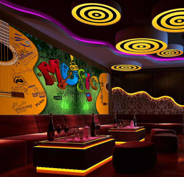 3D Guitar Music 165 Wallpaper AJ Wallpaper