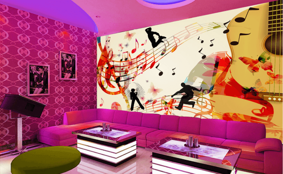 Jumping Musical Notes Wallpaper AJ Wallpaper