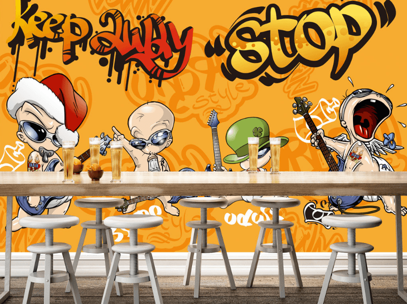 3D Children's Guitar 081 Wallpaper AJ Wallpaper