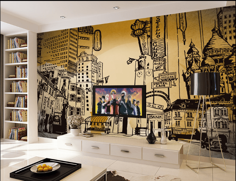 3D City Painting 093 Wallpaper AJ Wallpaper