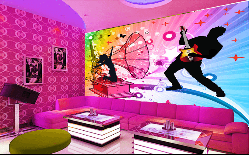 3D Crazy Guitar 049 Wallpaper AJ Wallpaper