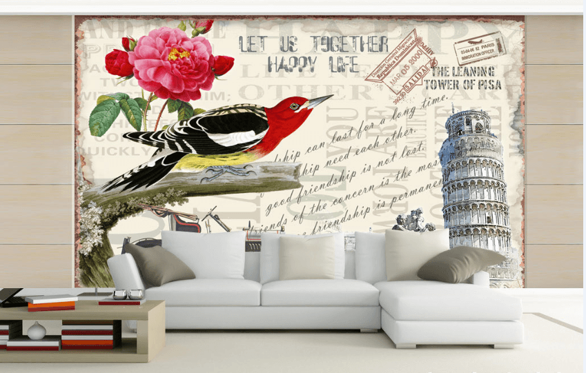 3D Tower Bird 077 Wallpaper AJ Wallpaper