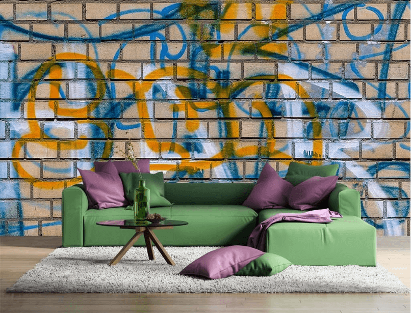 3D Wall Painting Doodle 047 Wallpaper AJ Wallpaper