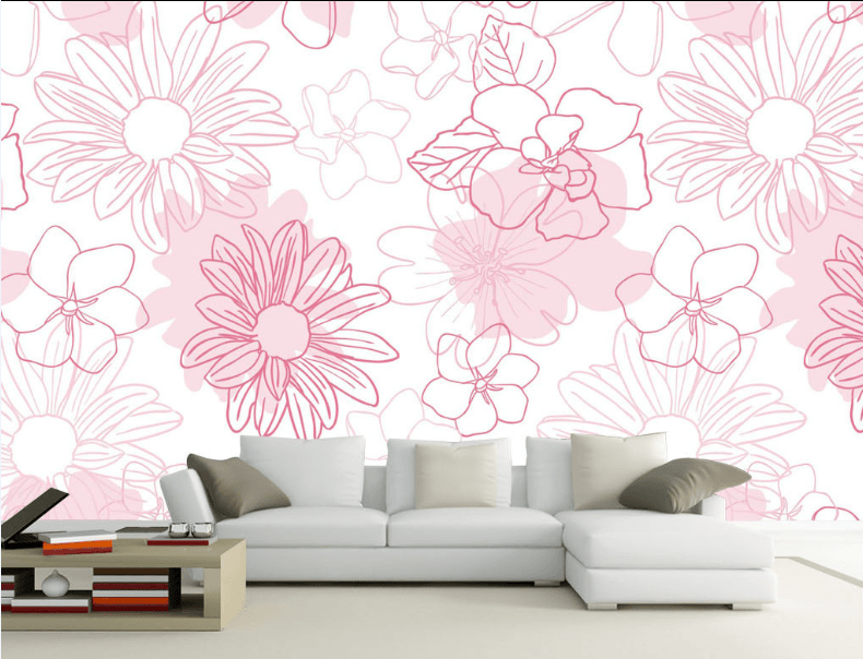 3D Flower Line 106 Wallpaper AJ Wallpaper