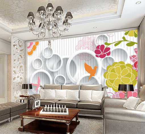 3D Flower Bird Mission 553 Wallpaper AJ Wallpaper