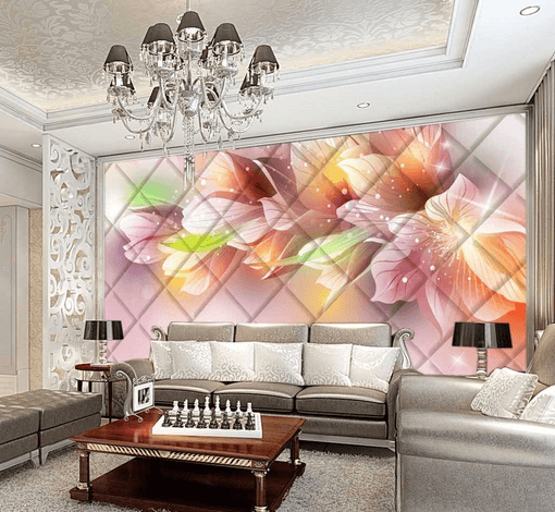 3D Apricot Peach 536 Wallpaper AJ Wallpaper