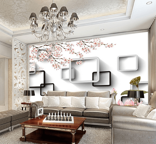 3D Lotus Flower 528 Wallpaper AJ Wallpaper