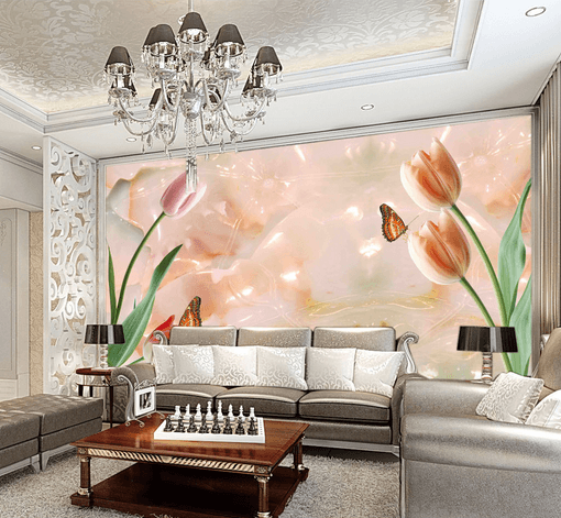 3D Jade Butterfly 496 Wallpaper AJ Wallpaper
