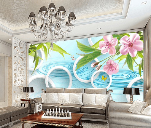 3D Flower River 479 Wallpaper AJ Wallpaper