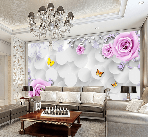 3D Flower Branch 461 Wallpaper AJ Wallpaper