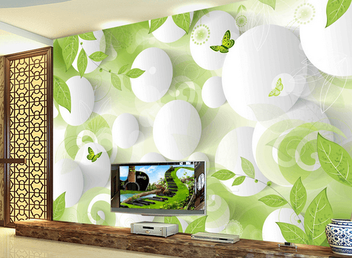 3D Invisible Leaves 433 Wallpaper AJ Wallpaper