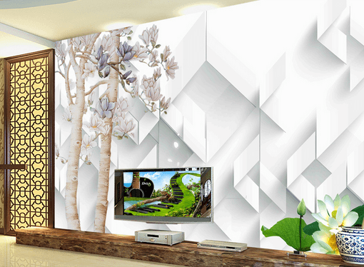 3D Flowering Tree 409 Wallpaper AJ Wallpaper