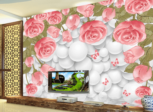 3D Full Wall Flower 389 Wallpaper AJ Wallpaper