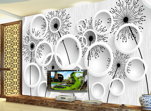 3D Dandelion Round 378 Wallpaper AJ Wallpaper