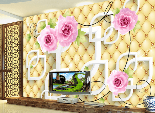 3D Leaf Blossom 369 Wallpaper AJ Wallpaper