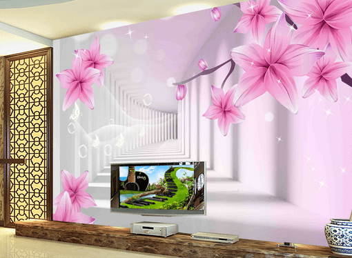 3D Corridor Bubbles 361 Wallpaper AJ Wallpaper