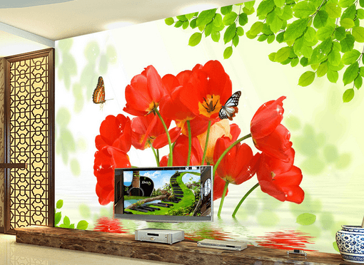 3D Butterfly Bouquet 331 Wallpaper AJ Wallpaper