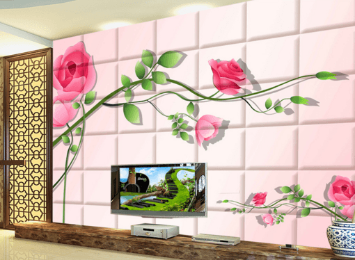 3D Transparent Safflower 296 Wallpaper AJ Wallpaper