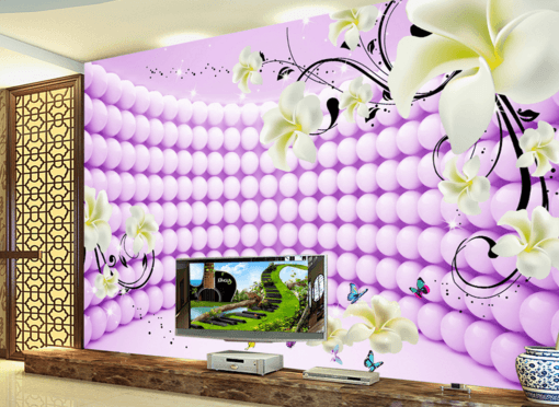 3D Pearl Wall 285 Wallpaper AJ Wallpaper