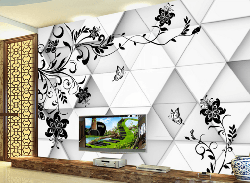 3D Butterfly Vine 283 Wallpaper AJ Wallpaper