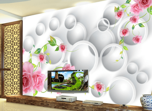 3D Decorative Flower 278 Wallpaper AJ Wallpaper