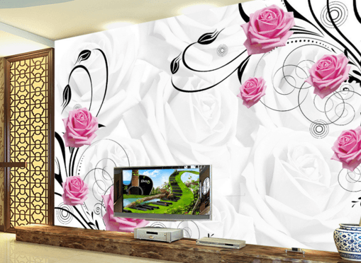 3D Blooming Roses 260 Wallpaper AJ Wallpaper